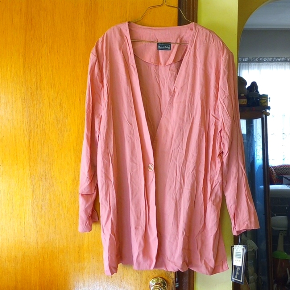 NWT Wentworth Gallery, Size 24W pink jacket